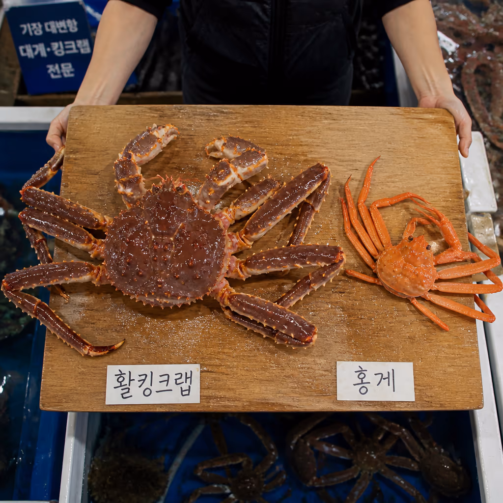활대게 비수기 매장 수조 — 6월부터 9월 들어오는 활어 5종과 매일 다른 컨디션 — 현장 사진 2, 기장 청해왕대게 25년차 활어상 정영진 대표 촬영