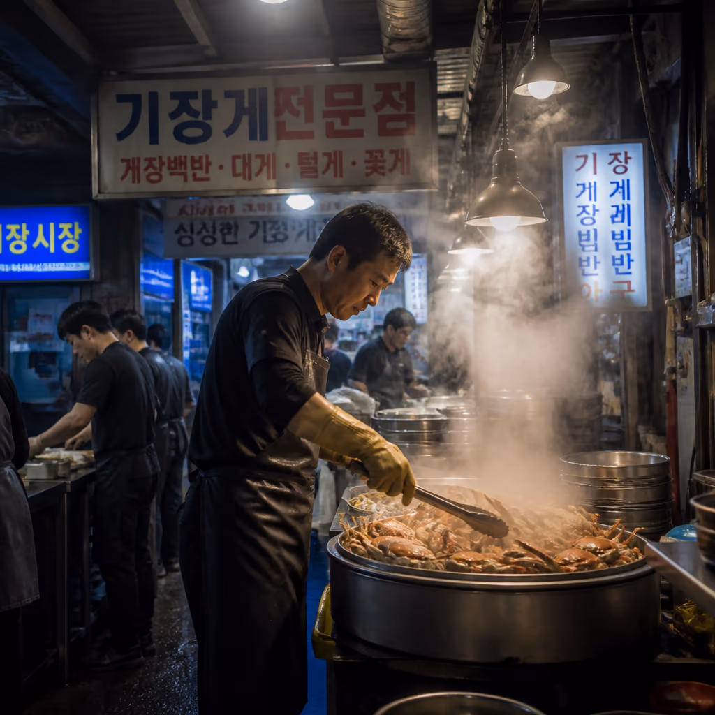 명절 D-14 예약 마감 · 작년 추석 폭주, 1박스도 안 빠뜨린 운영 노하우 — 갤러리 4, 기장 청해왕대게 현장 사진