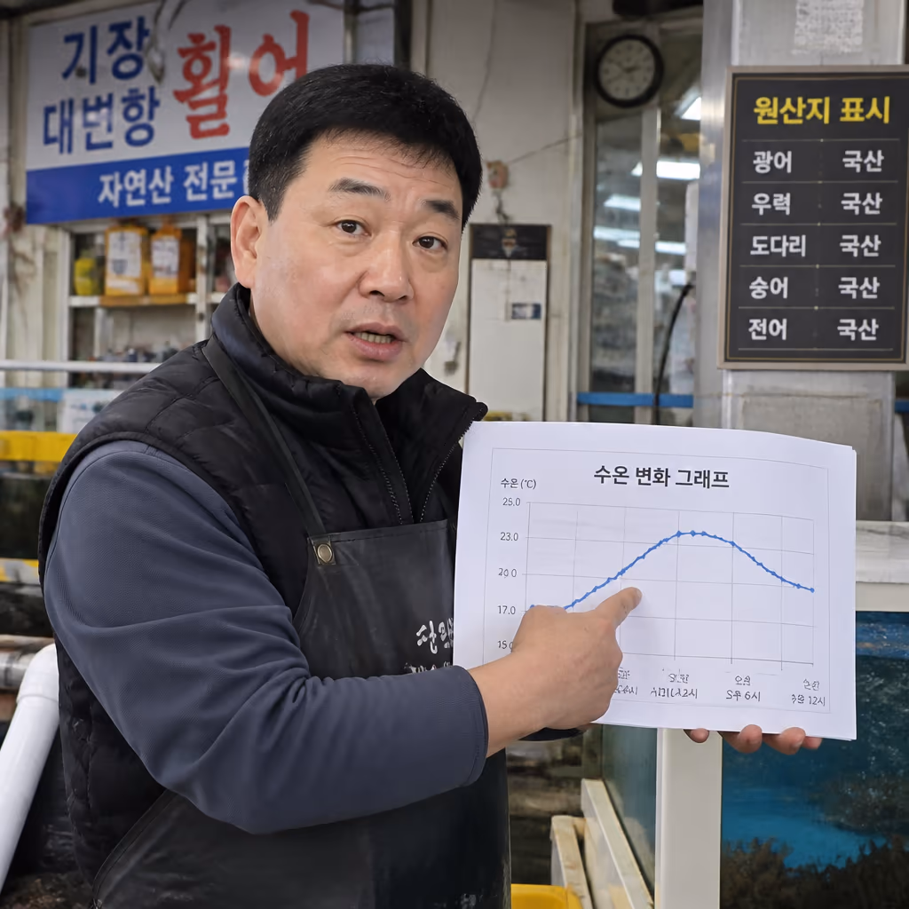 택배 박스 24시간 온도 그래프 · 7℃를 안 넘는 이유 — 갤러리 2, 기장 청해왕대게 현장 사진
