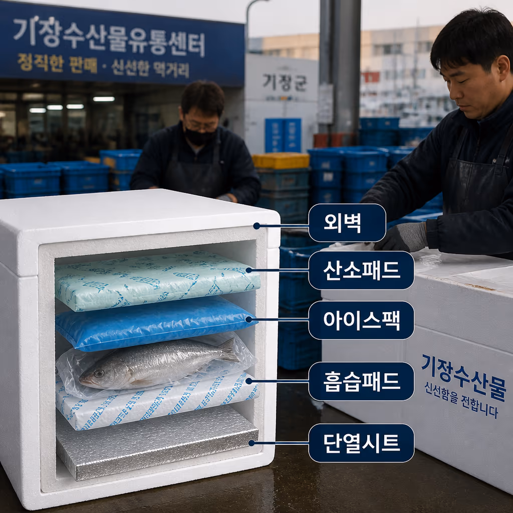 택배 보냉 박스 5겹 업그레이드 — 자체 측정에서 7℃ 초과 사례 발견, 5월부터 전면 강화 — 기장 청해왕대게 사장 일지 대표 이미지