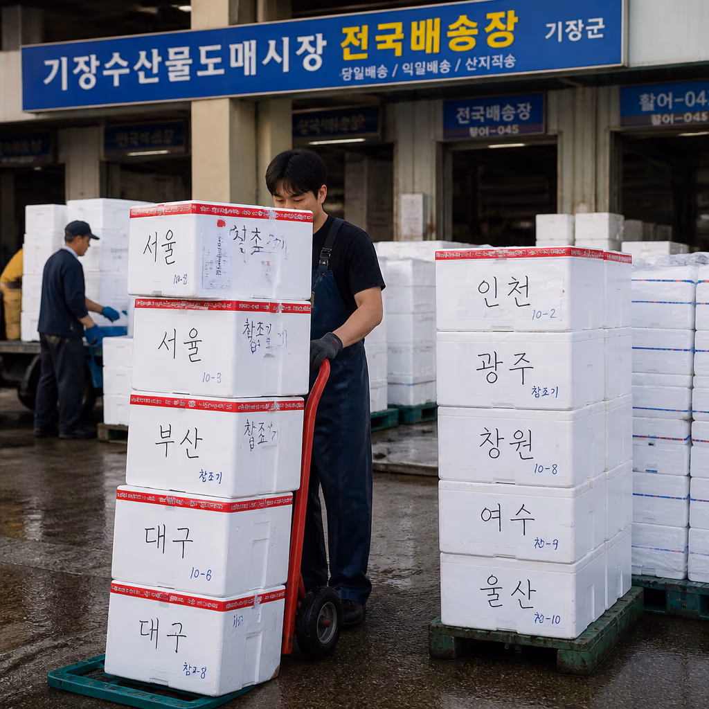 택배 보냉 박스 5겹 업그레이드 — 자체 측정에서 7℃ 초과 사례 발견, 5월부터 전면 강화 — 갤러리 6, 기장 청해왕대게 현장 사진