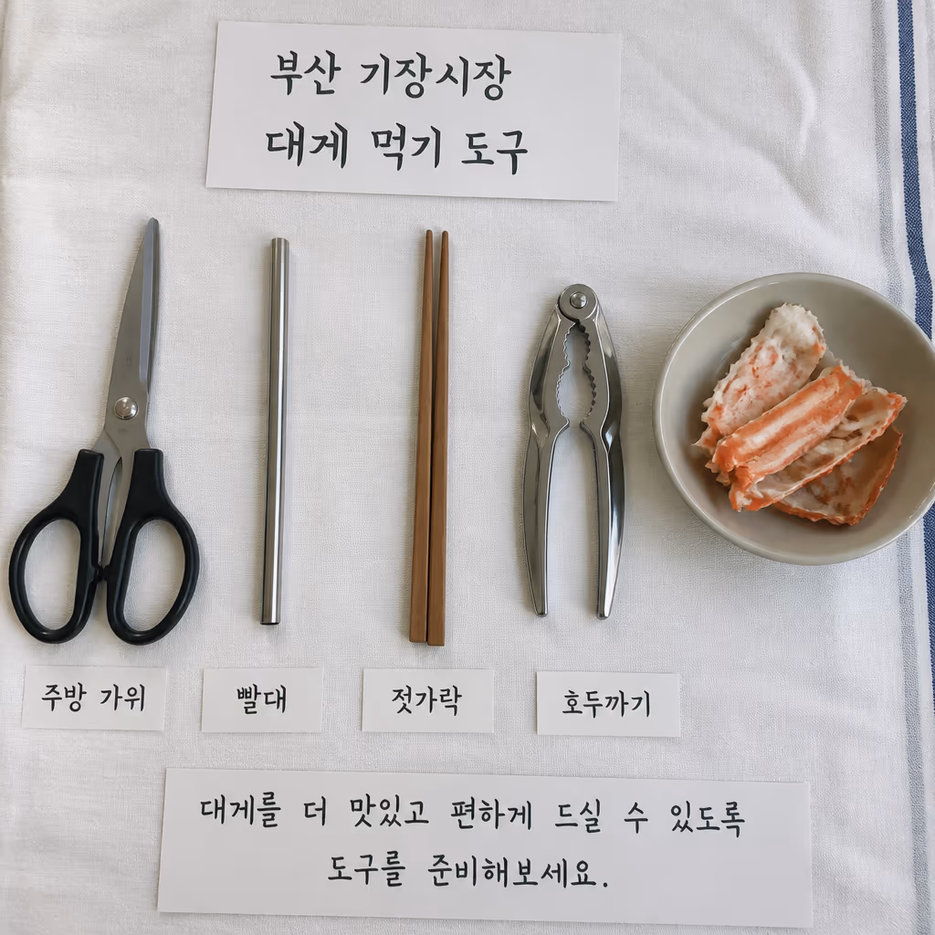 대게 다리살 빼는법 — 가위 옆면 한 줄·관절 꺾기·빨대 기법, 25년차 사장이 매일 시범 보이는 3단계 — 갤러리 1, 기장 청해왕대게 현장 사진