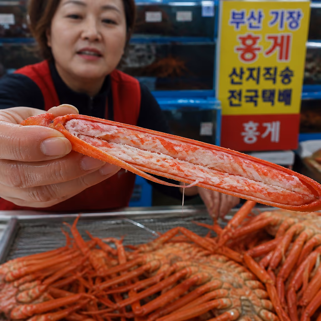 대게 vs 킹크랩 vs 홍게, 1kg에 살이 얼마나 들어있나 — 갤러리 1, 기장 청해왕대게 현장 사진