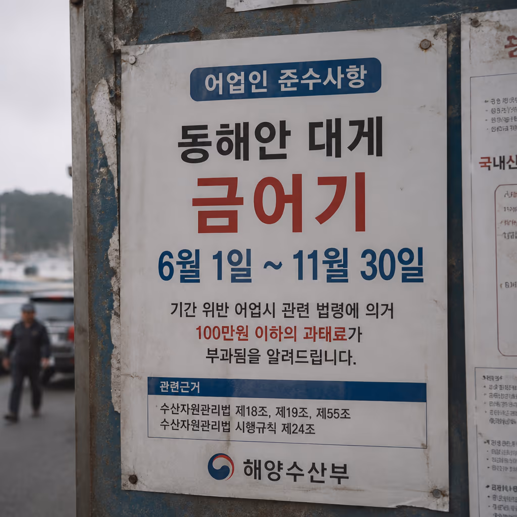 대게 금어기 · 6.1~11.30 룰과 12월 1일 시즌 시작 카운트다운, 해양수산부 고시 기준 — 현장 사진 1, 기장 청해왕대게 25년차 활어상 정영진 대표 촬영