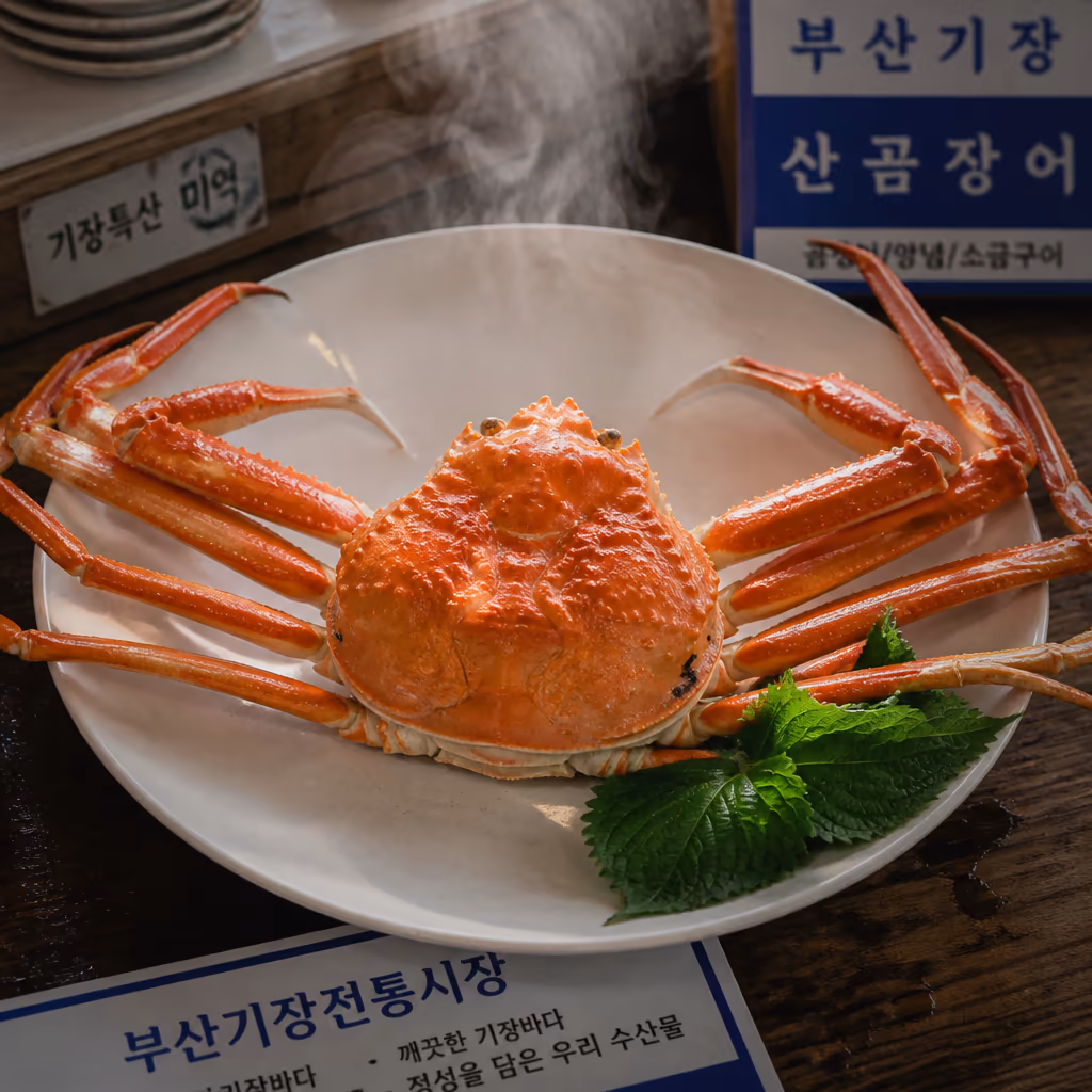 기장시장 대게 맛집 — 25년차 활어상이 매일 새벽 0단계로 들어가는 1층 활어 수조·2층 대형홀, 한 자리에서 보고·고르고·먹기까지 — 현장 사진 8, 기장 청해왕대게 25년차 활어상 정영진 대표 촬영