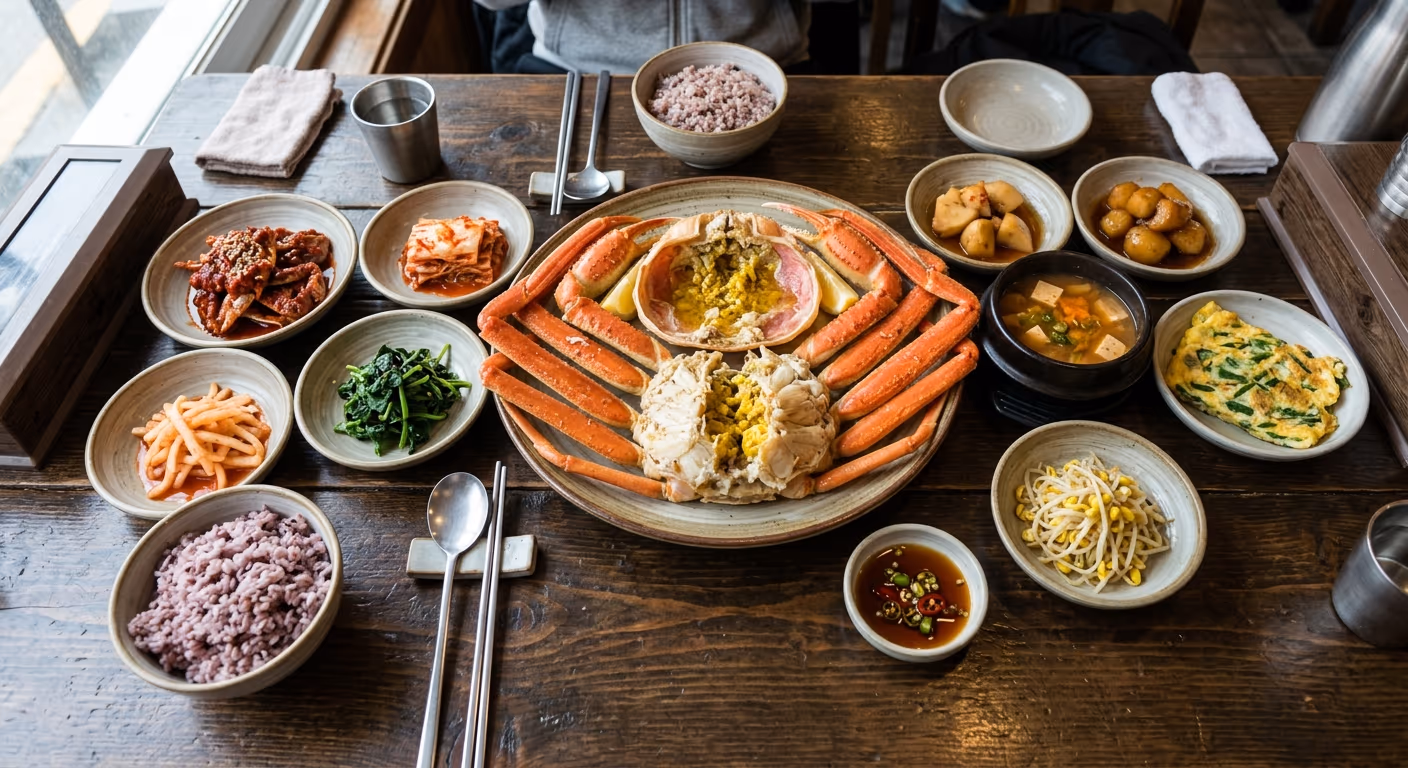 대게 찌는법 — 25년차 활어상이 매장에서 쓰는 18분 레시피, 비린내 0 비법 전 공개 — 갤러리 4, 기장 청해왕대게 현장 사진
