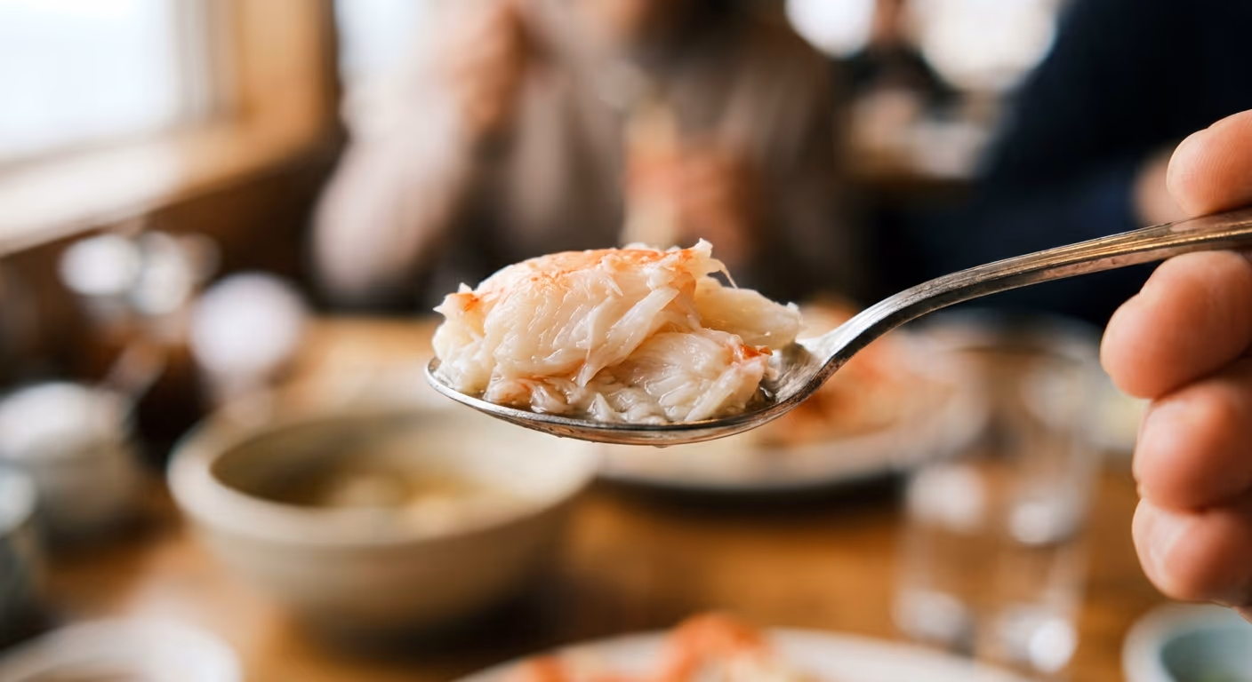 대게 킹크랩 차이 — 맛·살·가격·가식부 4가지를 직접 손질·계량해서 비교한 결과 — 현장 사진 2, 기장 청해왕대게 25년차 활어상 정영진 대표 촬영