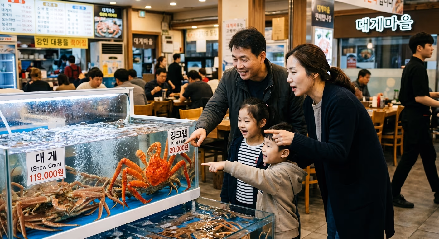 대게 킹크랩 차이 — 맛·살·가격·가식부 4가지를 직접 손질·계량해서 비교한 결과 — 갤러리 3, 기장 청해왕대게 현장 사진