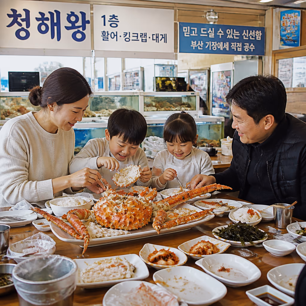 활킹크랩 시세 4월 들어 가장 안정 — 산지 출항 정상화 + 운임 하락, 같은 2kg이 더 싸집니다 — 갤러리 6, 기장 청해왕대게 현장 사진