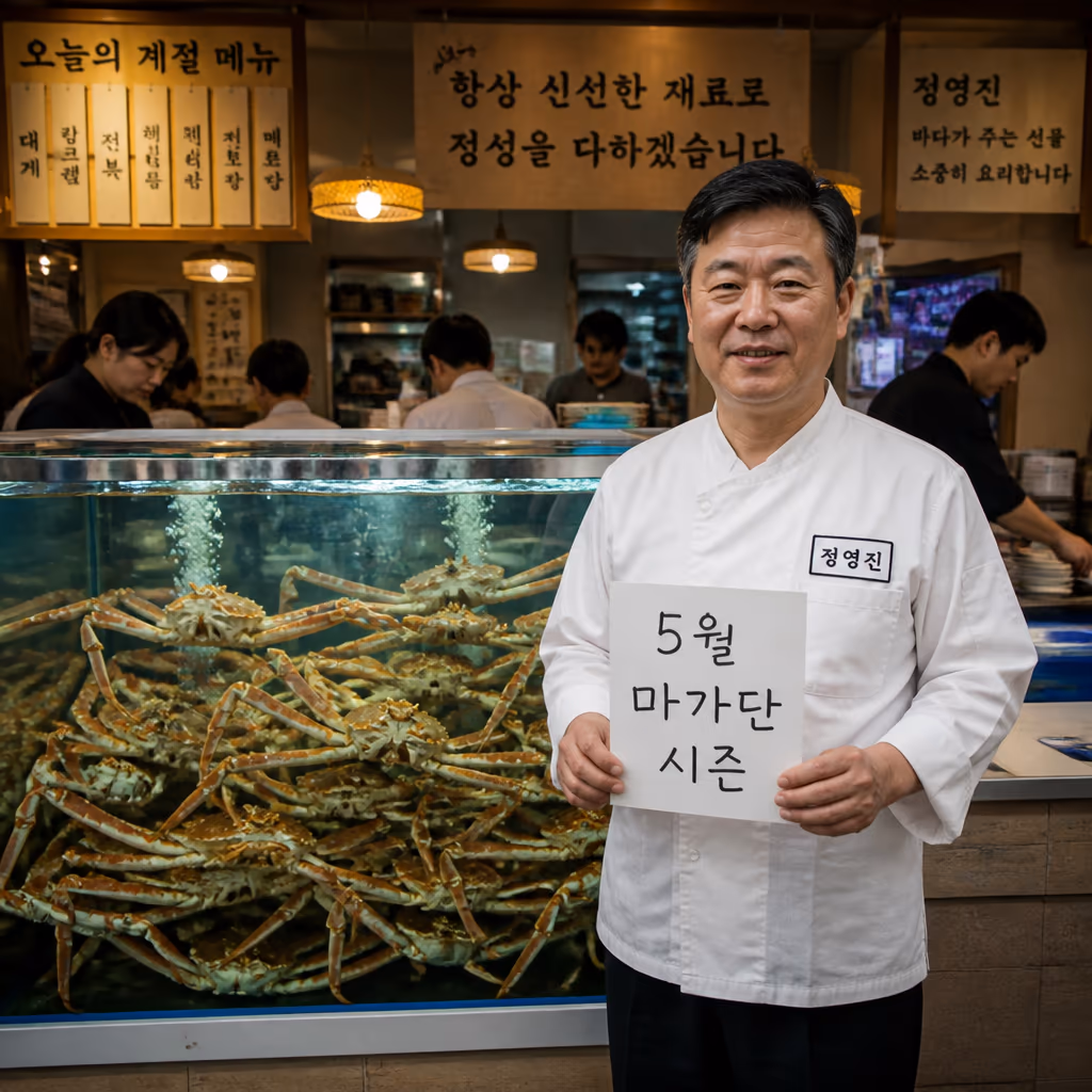 마가단 대게 · 한국 유통의 90%가 러시아산이라는 진짜 이야기, KMI 2025 통계 — 기장 청해왕대게 사장 일지 대표 이미지