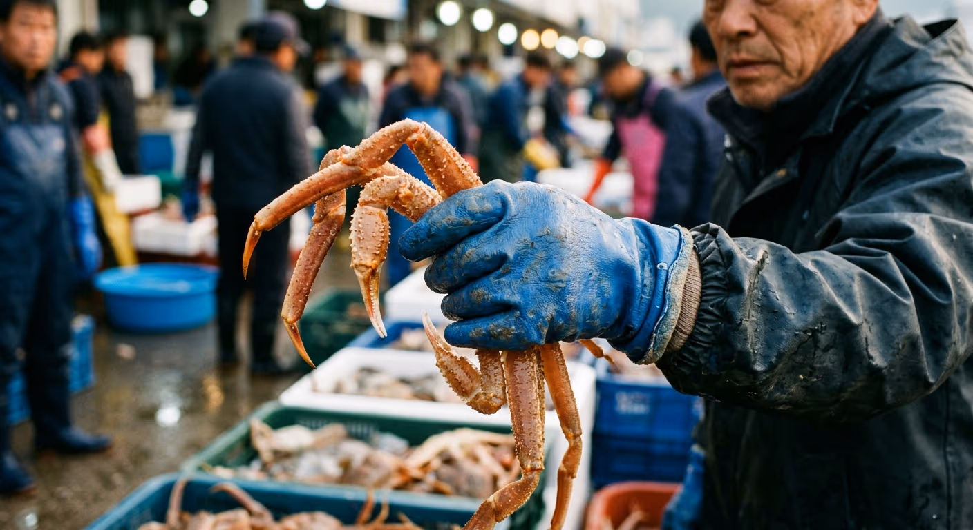 대게 시즌 완전 정리 — 월별 컨디션·시세·수율 데이터, 25년차가 직접 기록한 시즌 캘린더 — 현장 사진 1
