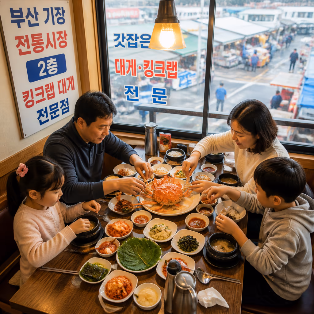 수율 좋은 대게 고르는법 3축 · 다리 마디 단단함·등껍질 광택·무게감, 25년차 0.5초 판별 — 갤러리 4, 기장 청해왕대게 현장 사진