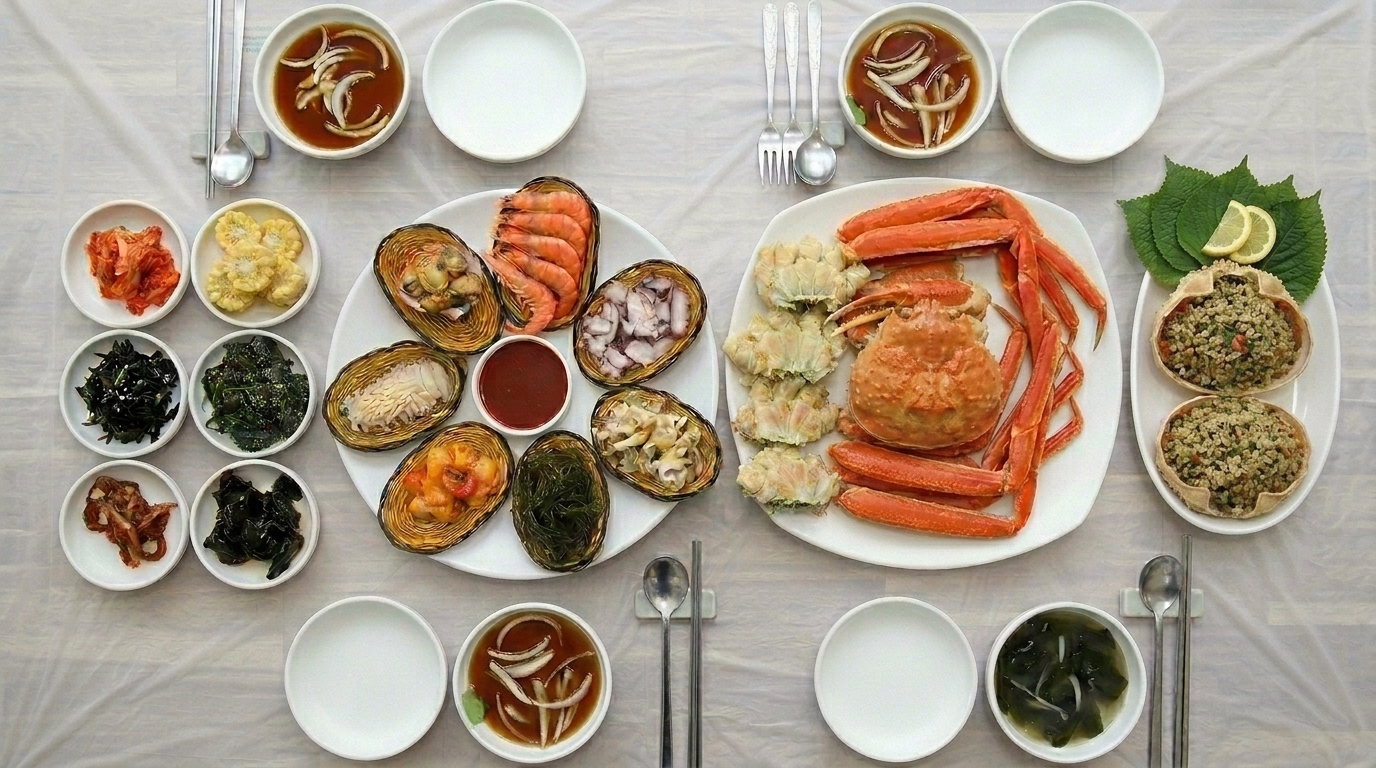 청해왕대게에서 출고되는 좋은 등급 활대게 — 다리가 단단하고 살이 80~90% 채워진 상태